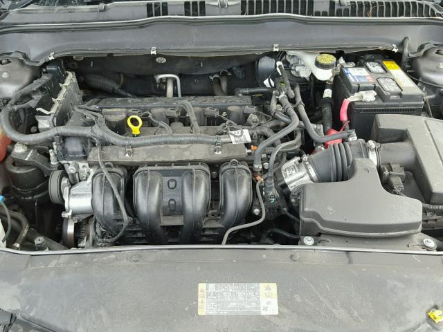 3FA6P0H77ER349046 - 2014 FORD FUSION SE GRAY photo 7