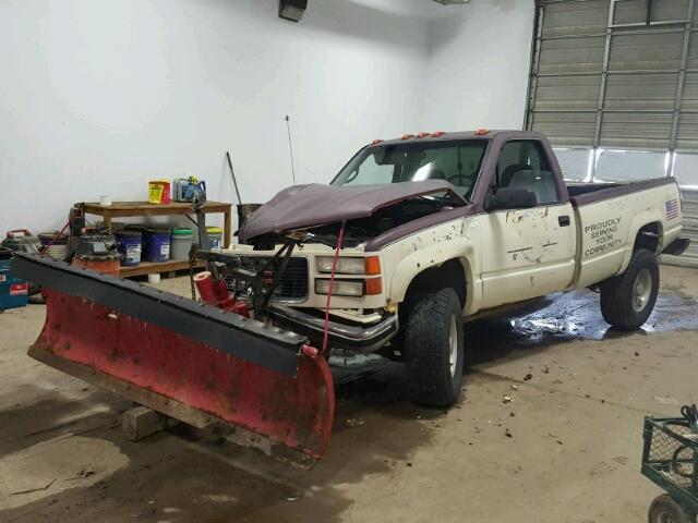 1GTGK24R3YF419336 - 2000 GMC SIERRA K25 MAROON photo 2