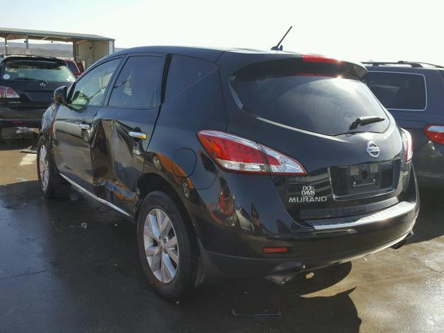 JN8AZ1MU7DW207943 - 2013 NISSAN MURANO S BLACK photo 3