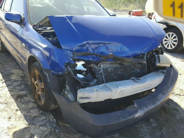 JM1BJ225130151136 - 2003 MAZDA PROTEGE DX BLUE photo 9