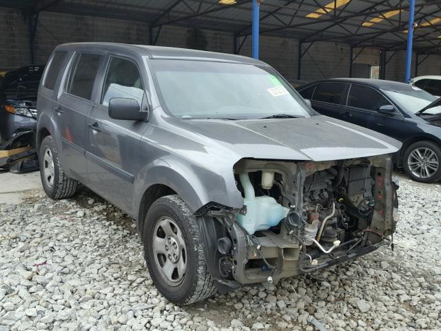 5FNYF3H25BB034190 - 2011 HONDA PILOT LX GRAY photo 1