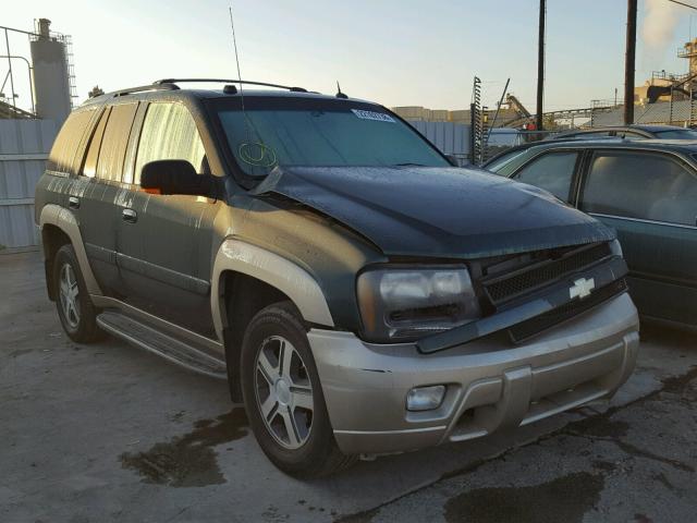 1GNDS13SX52373175 - 2005 CHEVROLET TRAILBLAZE GREEN photo 1