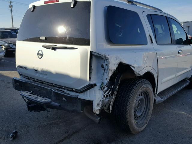 5N1AA0ND2EN608413 - 2014 NISSAN ARMADA SV WHITE photo 9