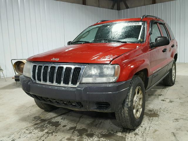 1J4GW48S83C514279 - 2003 JEEP GRAND CHER RED photo 2