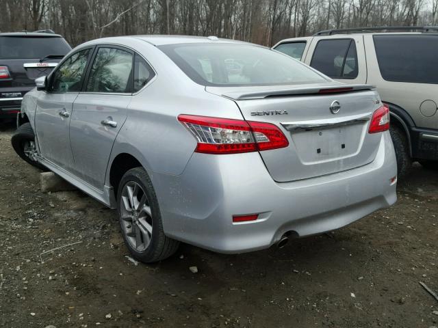 3N1AB7AP3FY371724 - 2015 NISSAN SENTRA S SILVER photo 3