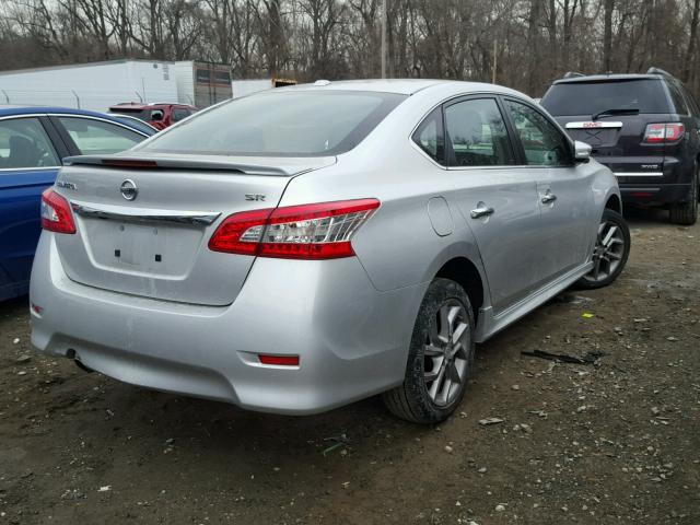 3N1AB7AP3FY371724 - 2015 NISSAN SENTRA S SILVER photo 4