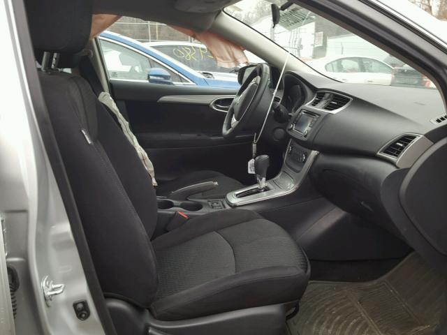 3N1AB7AP3FY371724 - 2015 NISSAN SENTRA S SILVER photo 5