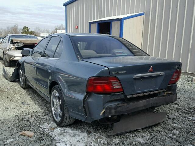 4A3AA46GXYE004372 - 2000 MITSUBISHI GALANT ES BLUE photo 3