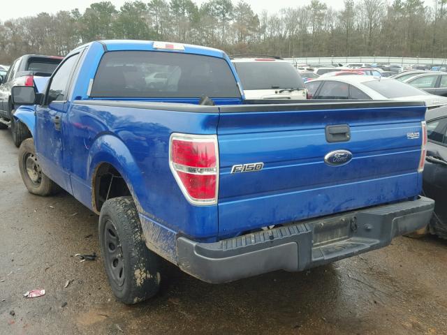 1FTMF1CW5AFD08995 - 2010 FORD F150 BLUE photo 3
