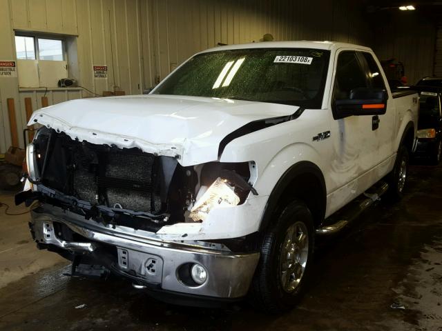 1FTRX14V39FA40422 - 2009 FORD F150 SUPER WHITE photo 2