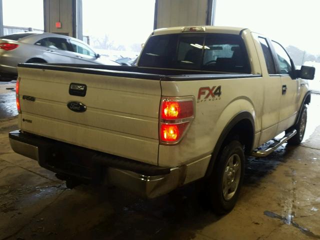 1FTRX14V39FA40422 - 2009 FORD F150 SUPER WHITE photo 4