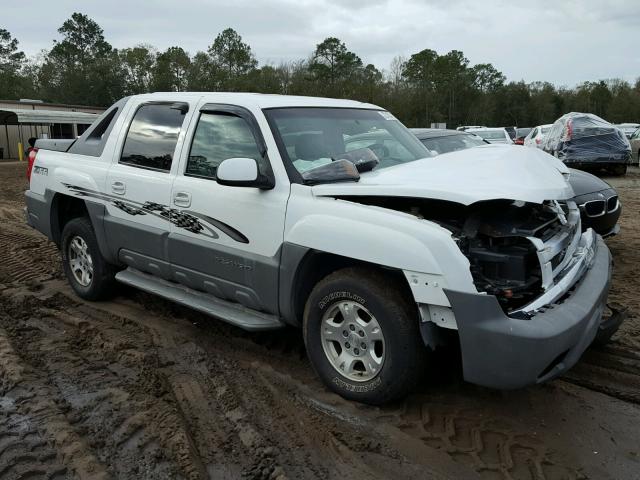 3GNEC13T02G165562 - 2002 CHEVROLET AVALANCHE WHITE photo 1