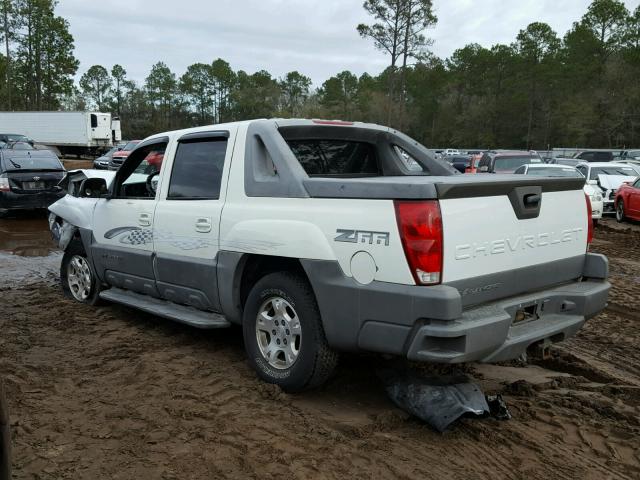 3GNEC13T02G165562 - 2002 CHEVROLET AVALANCHE WHITE photo 3