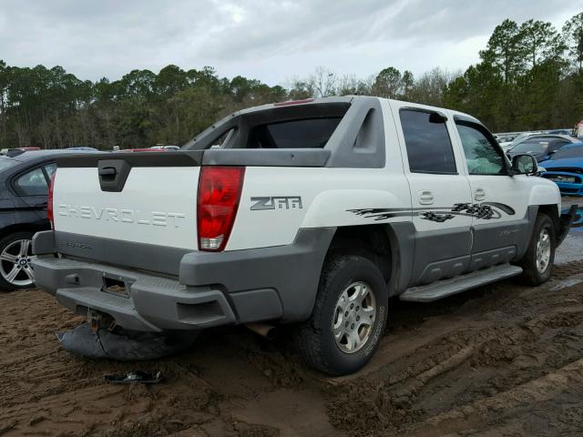 3GNEC13T02G165562 - 2002 CHEVROLET AVALANCHE WHITE photo 4