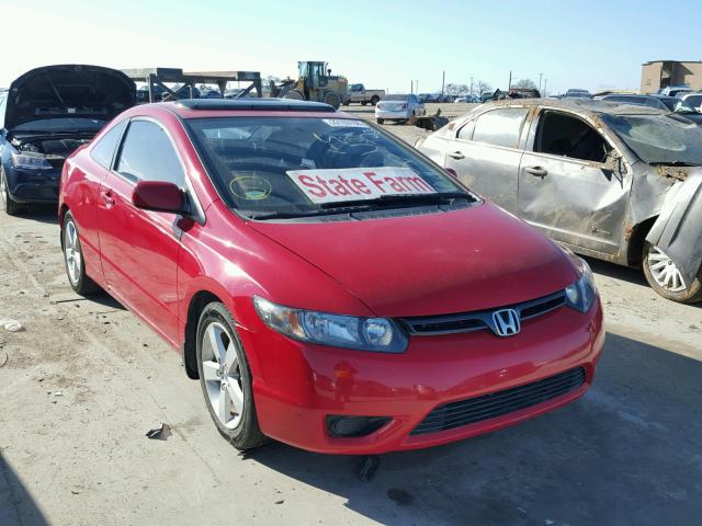 2HGFG12838H557489 - 2008 HONDA CIVIC EX RED photo 1