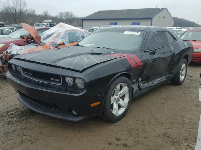 2C3CDYAG8DH662913 - 2013 DODGE CHALLENGER BLACK photo 2