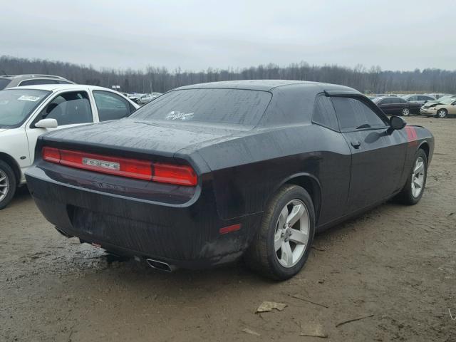 2C3CDYAG8DH662913 - 2013 DODGE CHALLENGER BLACK photo 4