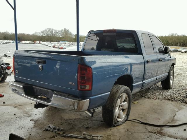 1D7HA18N56S672242 - 2006 DODGE RAM 1500 S BLUE photo 4