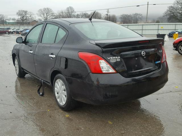 3N1CN7AP5DL862807 - 2013 NISSAN VERSA S BLACK photo 3