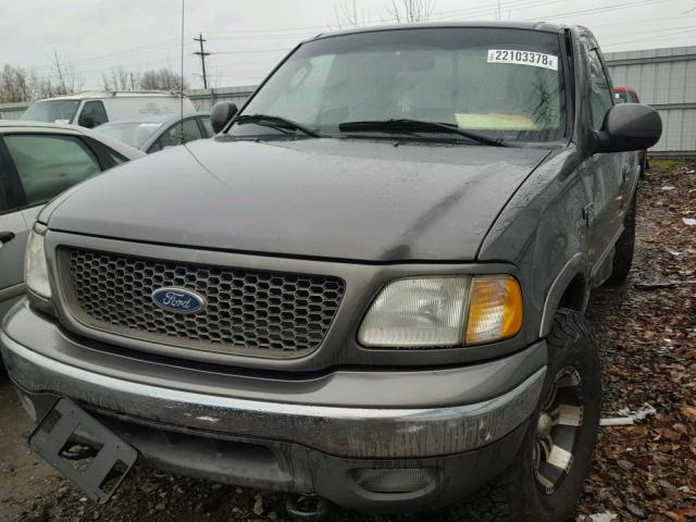 2FTRX18L83CA64839 - 2003 FORD F150 GRAY photo 2