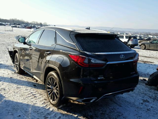 2T2BZMCA2HC124505 - 2017 LEXUS RX 350 BLACK photo 3