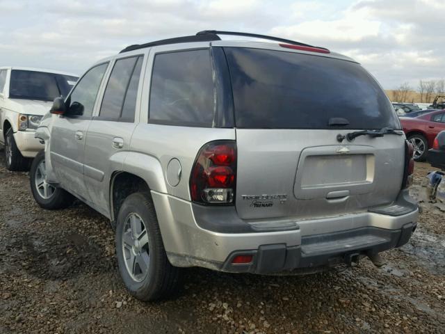 1GNDT13S252359400 - 2005 CHEVROLET TRAILBLAZE SILVER photo 3