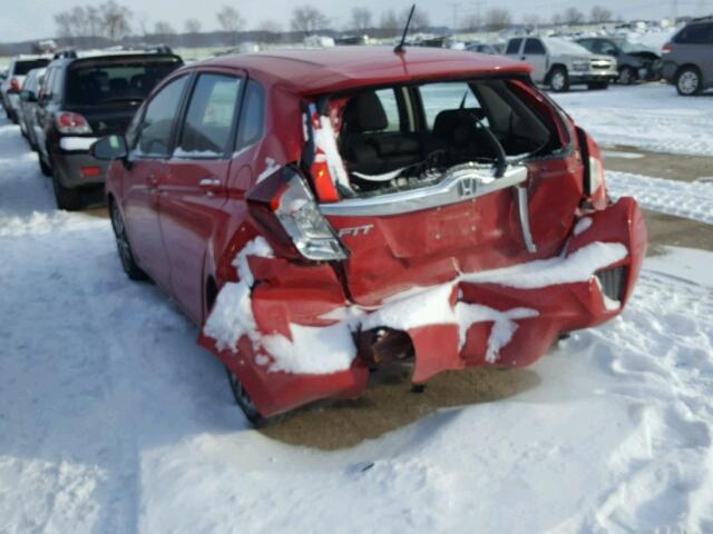 3HGGK5H83FM739452 - 2015 HONDA FIT EX RED photo 3