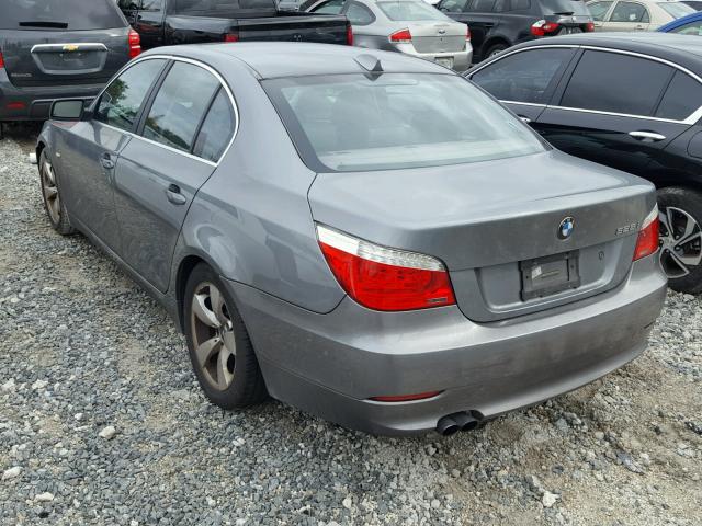 WBANU53568CT01832 - 2008 BMW 528 I GRAY photo 3