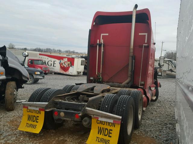 1XKTDR9X8YJ843721 - 2000 KENWORTH CONSTRUCTI RED photo 4