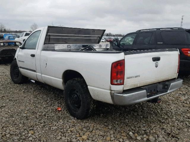 3D7KR26D06G118032 - 2006 DODGE RAM 2500 S WHITE photo 3