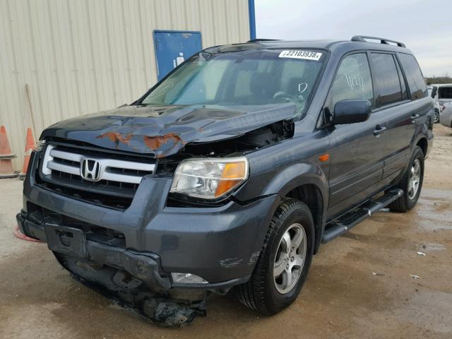 5FNYF28596B039869 - 2006 HONDA PILOT EX GRAY photo 2