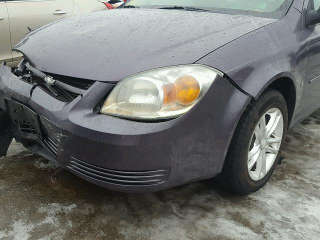 1G1AK15F667805253 - 2006 CHEVROLET COBALT LS PURPLE photo 10