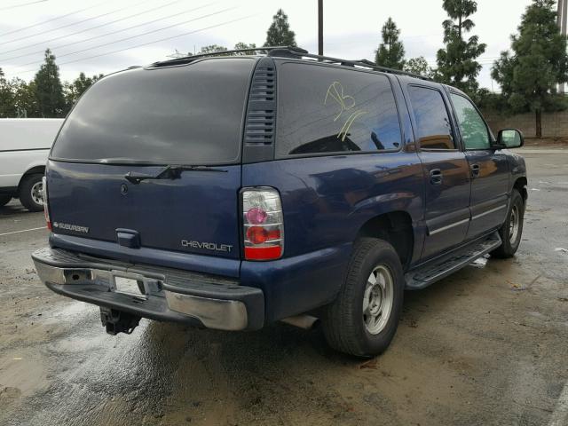 1GNEC16TX1J306176 - 2001 CHEVROLET SUBURBAN C BLUE photo 4