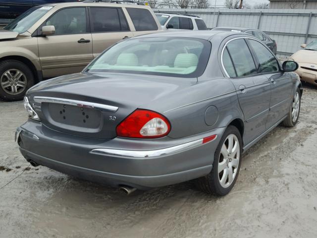 SAJEA51C14WE16834 - 2004 JAGUAR X-TYPE 3.0 GRAY photo 4