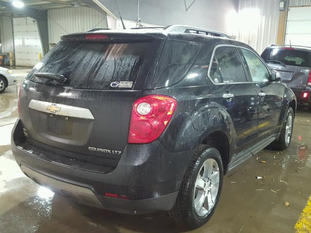 2GNFLGEK3C6155990 - 2012 CHEVROLET EQUINOX LT BLACK photo 4