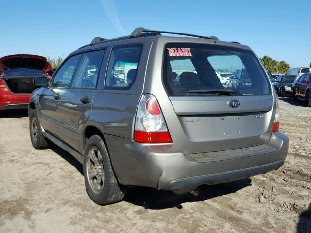 JF1SG63606G758949 - 2006 SUBARU FORESTER 2 GRAY photo 3