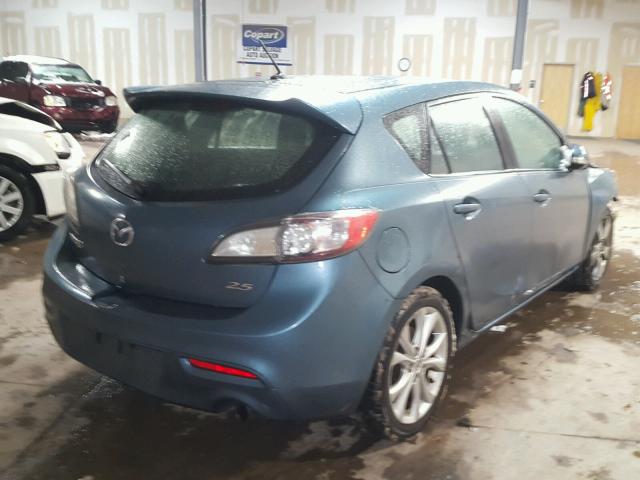 JM1BL1H65A1157159 - 2010 MAZDA 3 S BLUE photo 4