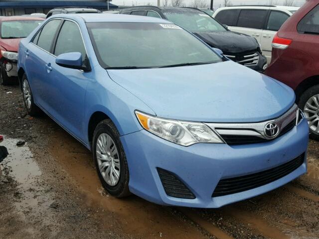 4T1BF1FKXDU722060 - 2013 TOYOTA CAMRY L BLUE photo 1