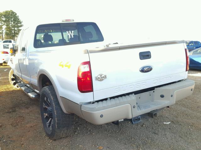 1FTSW21R48EC71206 - 2008 FORD F250 SUPER WHITE photo 3