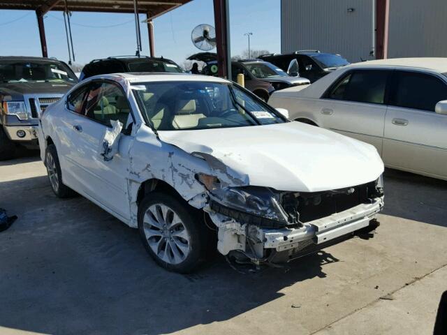 1HGCT1B84EA002950 - 2014 HONDA ACCORD EXL WHITE photo 1