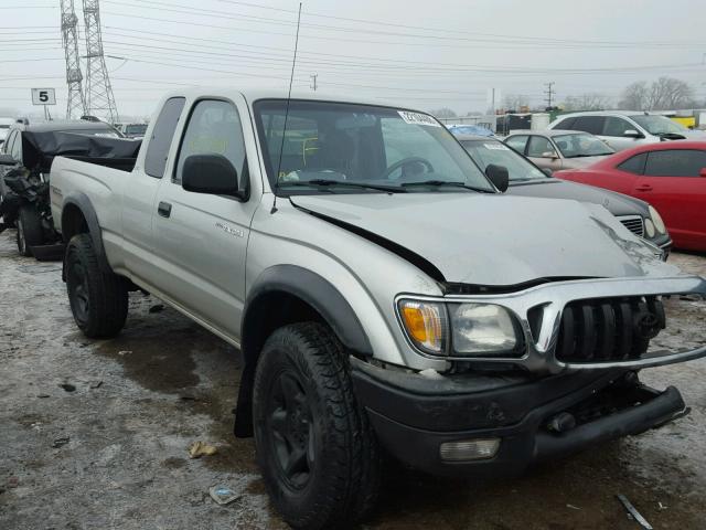 5TEWN72NX1Z868201 - 2001 TOYOTA TACOMA XTR SILVER photo 1