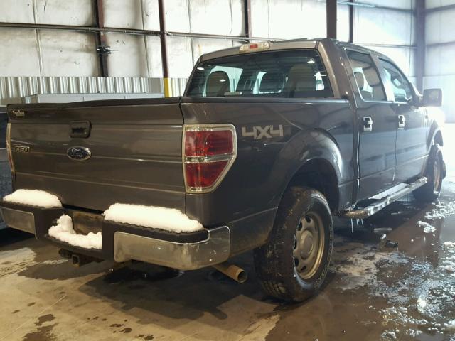 1FTEW1E81AFC89896 - 2010 FORD F150 SUPER GRAY photo 4