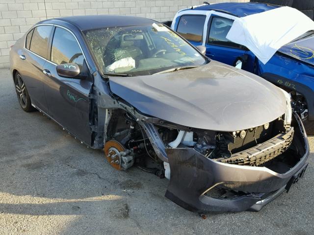 1HGCR2F56GA161136 - 2016 HONDA ACCORD SPO GRAY photo 1