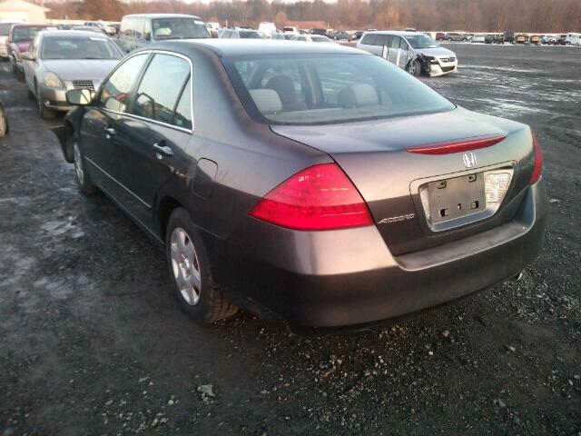 1HGCM56477A145583 - 2007 HONDA ACCORD LX CHARCOAL photo 3