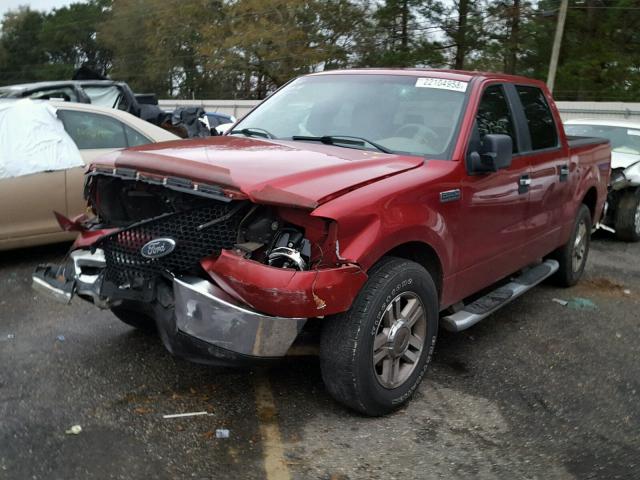 1FTRW12W18FA59239 - 2008 FORD F150 SUPER RED photo 2