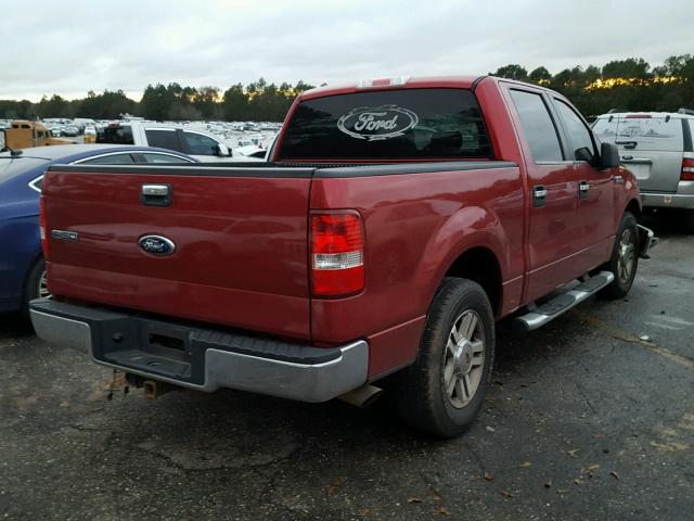 1FTRW12W18FA59239 - 2008 FORD F150 SUPER RED photo 4