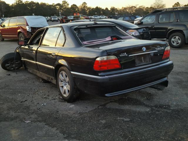 WBAGH83421DP24610 - 2001 BMW 740 IL BLACK photo 3