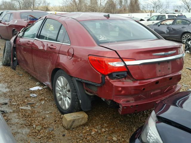 1C3BC4FB2BN524986 - 2011 CHRYSLER 200 LX MAROON photo 3