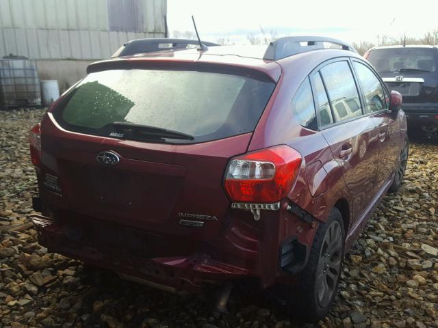 JF1GPAL65CH236736 - 2012 SUBARU IMPREZA SP BURGUNDY photo 4