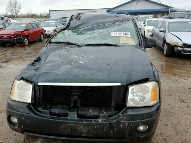 1GKDT13S232284868 - 2003 GMC ENVOY GREEN photo 9